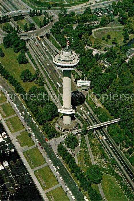 Rotterdam Fliegeraufnahme Sendeturm Euromast