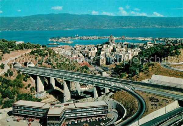 Messina Fliegeraufnahme Tangenziale Autostrade