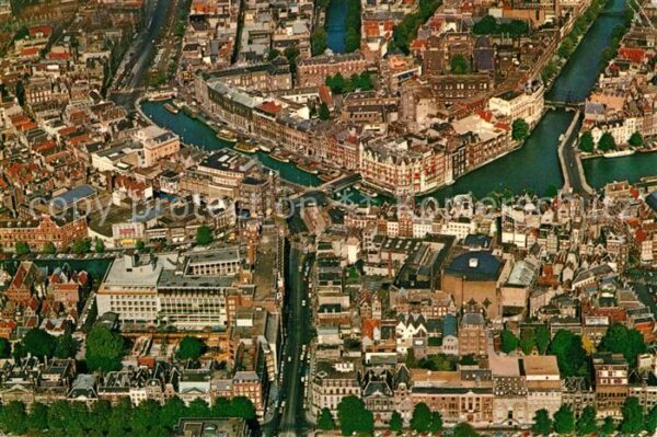 Amsterdam Niederlande Fliegeraufnahme Altstadt Centrum Muntto