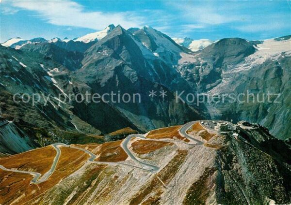 Grossglockner Fliegeraufnahme Hochalpenstrasse mit Ed