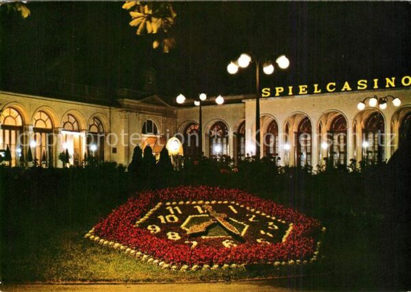 Baden Wien Spielcasino mit Blumenuhr