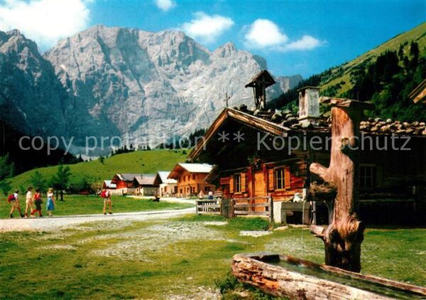 Eng Alm mit Ahornboden Karwendel und Grubenkars