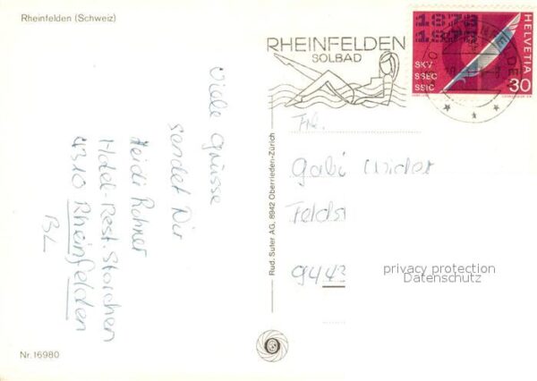Rheinfelden Baden Fliegeraufnahme Rheinpartie – Bild 2