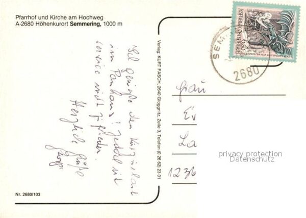 Semmering Niederoesterreich Pfarrkirche zur heiligen Familie – Bild 2