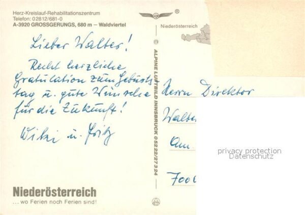 Gross Gerungs Waldviertel Fliegeraufnahme Rehazentrum – Bild 2