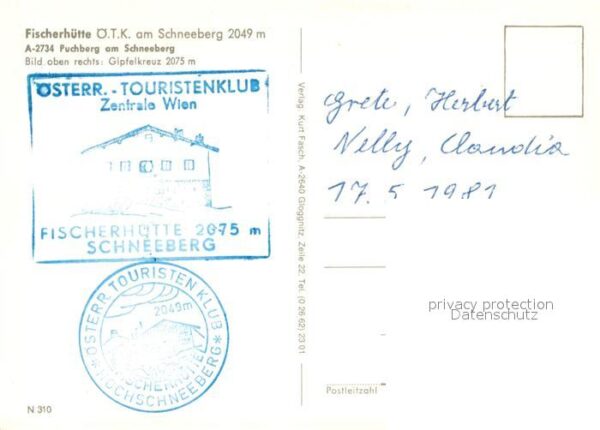 Puchberg Schneeberg Fischerhütte am Schneeberg – Bild 2