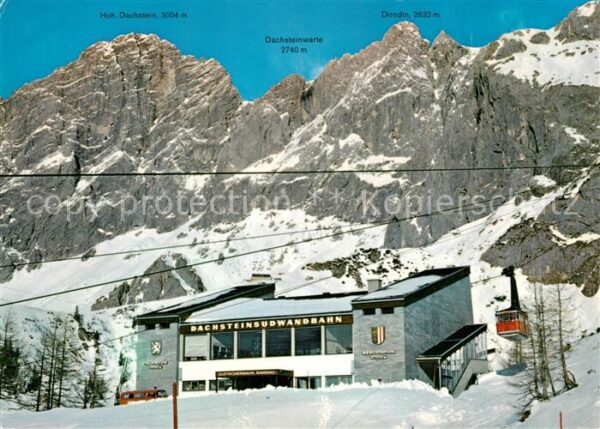Ramsau Dachstein Steiermark Talstation der Dachsteinsüdwandbahn