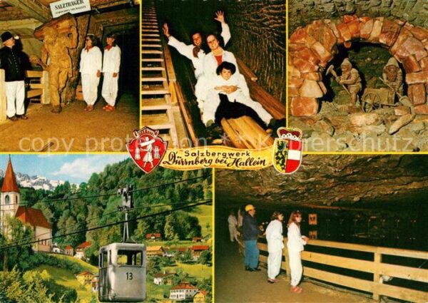 Duerrnberg Hallein Salzbergwerk bei Hallein Seilbahn