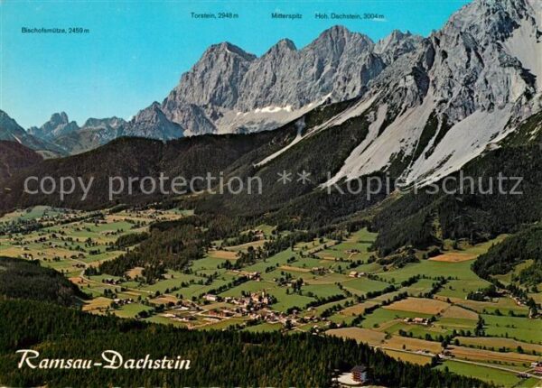 Ramsau Dachstein Steiermark Fliegeraufnahme Hochplateau