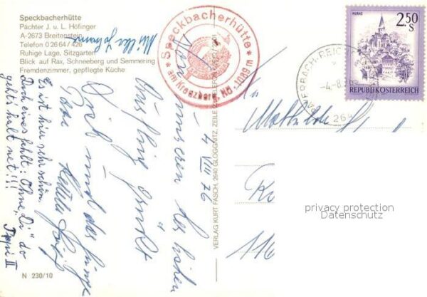 Breitenstein Niederoesterreich Speckbacher Hütte – Bild 2