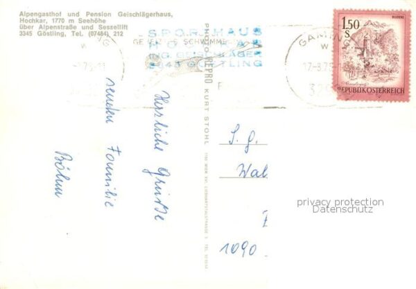 Goestling Ybbs Alpengasthof Geischlägerhaus Hochkar Aa – Bild 2