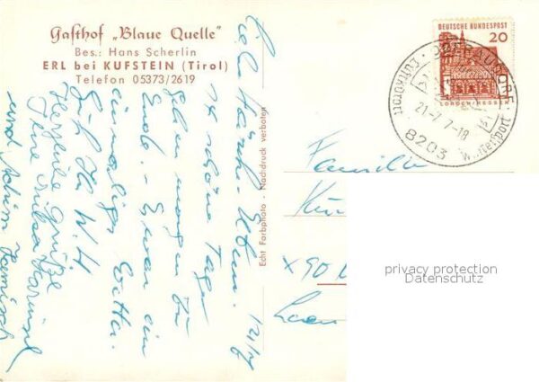 Erl Tirol Gasthof zur blauen Quelle – Bild 2
