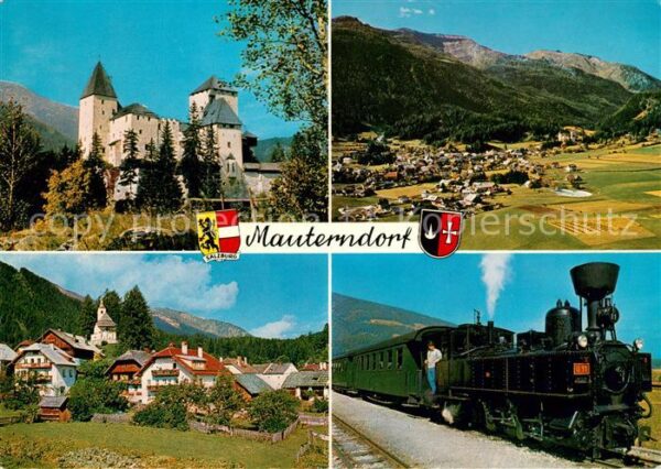 Mauterndorf Schloss Ortsansichten Dampflok