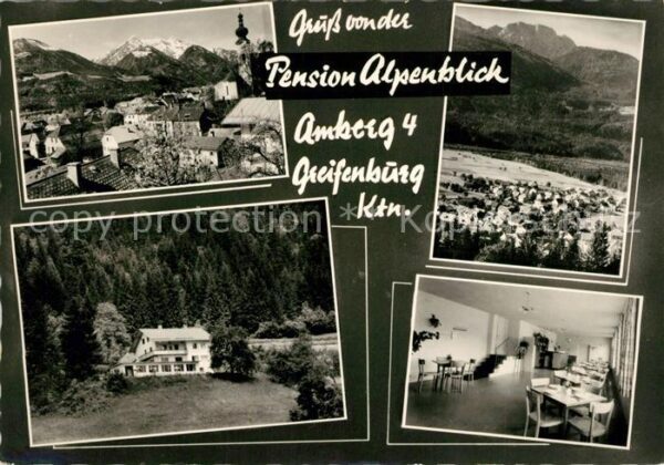 Greifenburg Pension Alpenblick Speiseraum Panorama