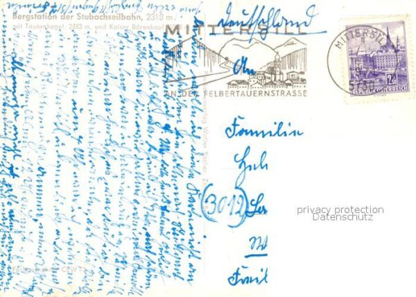 Mittersill Oberpinzgau Bergstation der Stubachseilbahn mit Tau – Bild 2