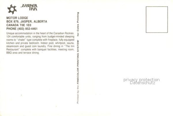 Jasper Alberta Motor Lodge Jasper Inn Gaststube Hallen – Bild 2