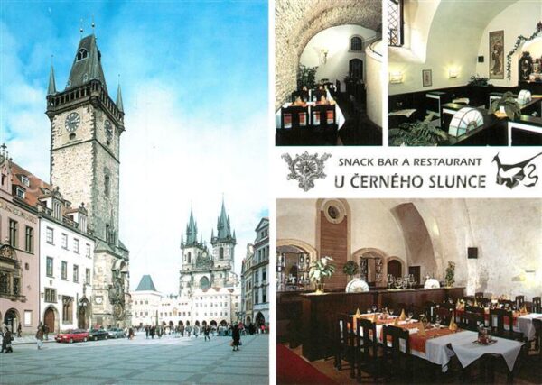 Praha Prahy Prague Snack Bar a Restaurant u Cerneho Slunce