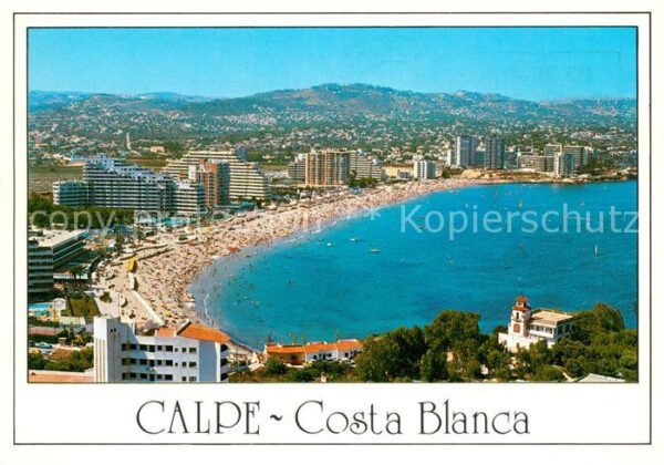 Calpe Costa Blanca Fliegeraufnahme