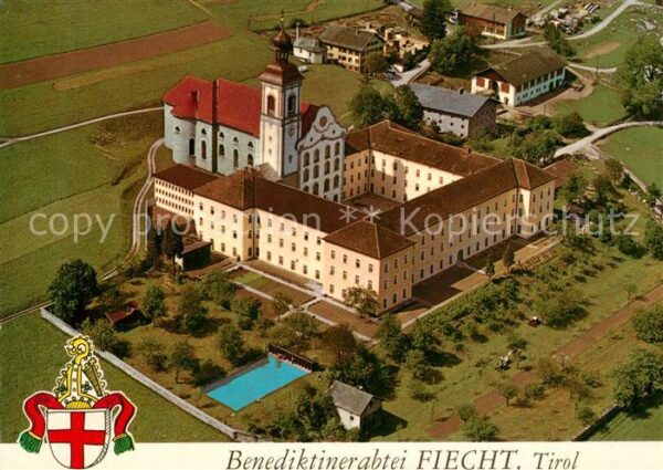 Fiecht Tirol Benediktinerabtei Fliegeraufnahme