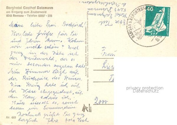 Ramsau Berchtesgaden Berghotel Gasthof Datzmann – Bild 2