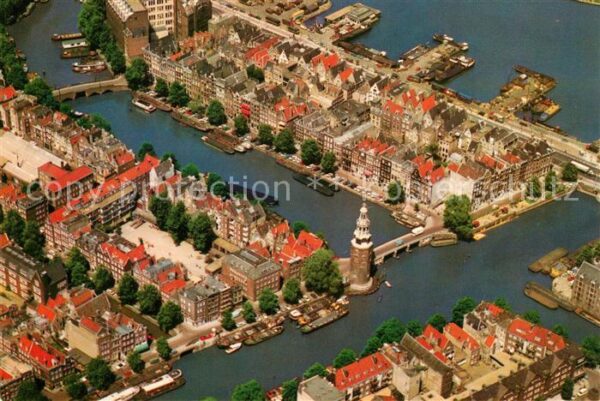 Amsterdam Niederlande Montelbaanstoren en omgeving Fliegerauf