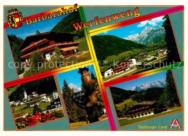 Werfenweng Gasthof Pension Barbarahof Panorama Kir