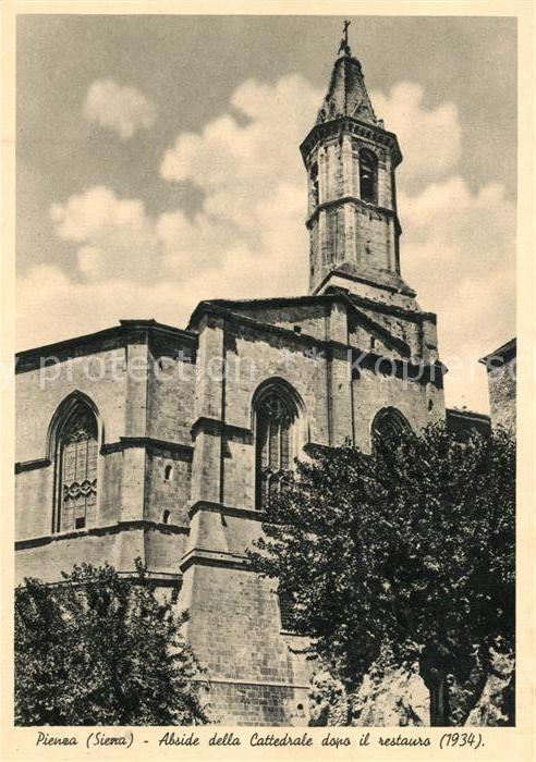 Pienza Abside della Cattedrale dopo il restaur