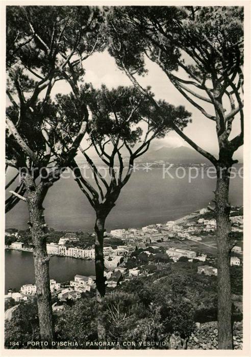 Ischia Panorama Con Vesuvio