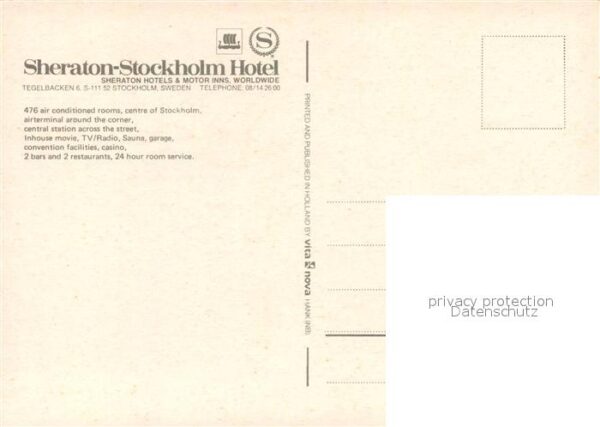 Stockholm Sheraton Stockholm Hotel – Bild 2