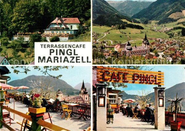 Mariazell Steiermark Terrassencafe Pingl Panorama