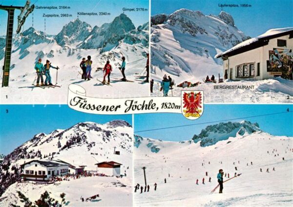 Graen Tirol Füssener Jöchle Skipiste Bergrestaurant