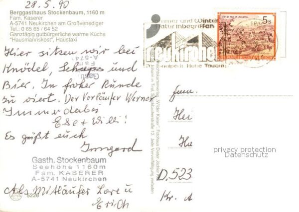 Neukirchen Grossvenediger Gasthaus Stockenbaum Gaststube Mühlrad – Bild 2