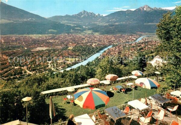 Innsbruck Blick vom Hotel Mariabrunn