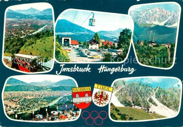 Innsbruck Drahtseilbahn Hungerburg Stadtblick Pan