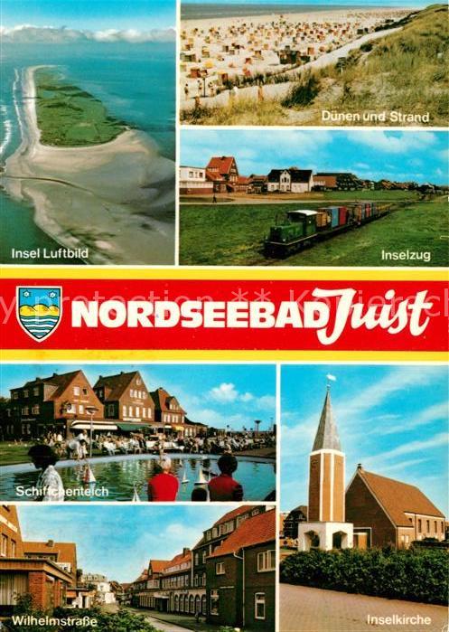 Juist Nordseebad Fliegeraufnahme Dünen Strand Inselzug I