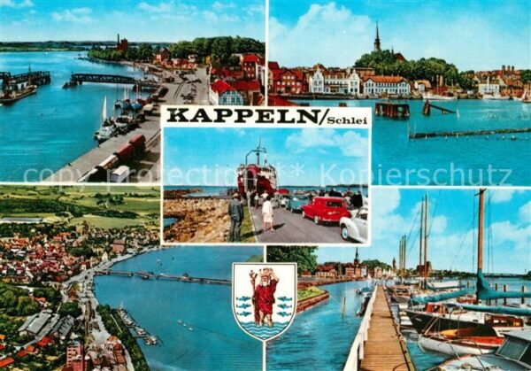 Kappeln Schlei Fliegeraufnahme Hafen Panorama Autofähr