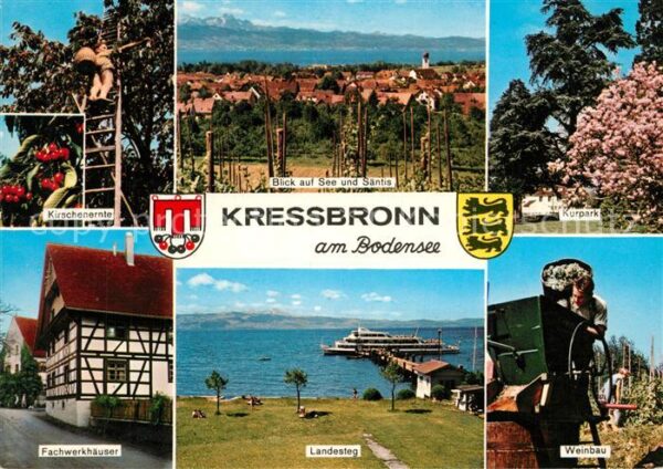 Kressbronn Bodensee Kirchenernte See Säntis Kurpark Fachwer