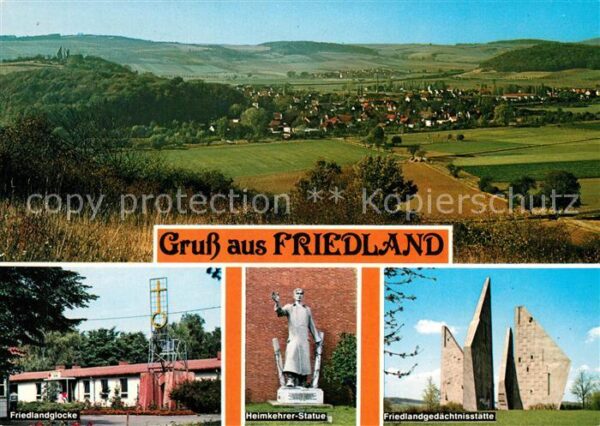 Friedland Goettingen Gedächnisstätte Glocke Heimkehrer Statu