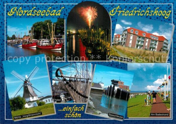 Friedrichskoog Nordseebad Klinik Norseedeich Hafen Schleuse