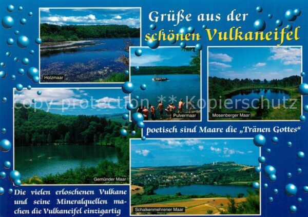 Eifel Region Holzmaar Pulvermaar Mosenberger Maar Ge
