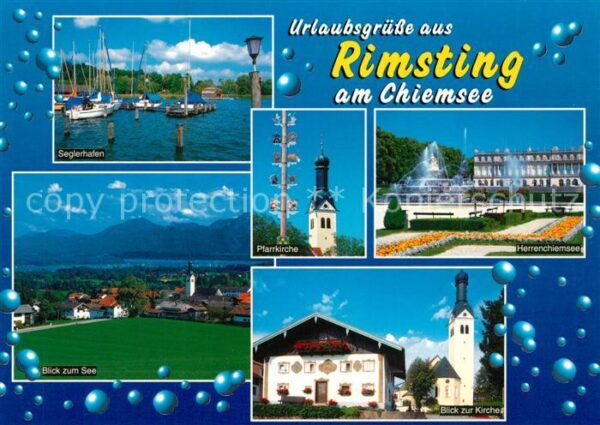 Rimsting Seglerhafen See Pfarrkirche Herrenchiem