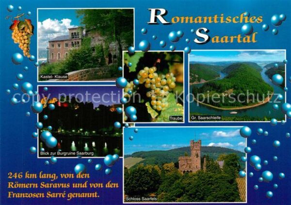 Saarburg Saar Kastel Klause Burgruine Saalburg Große