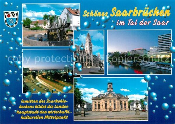 Saarbruecken Schloss Rathaus Brunnen