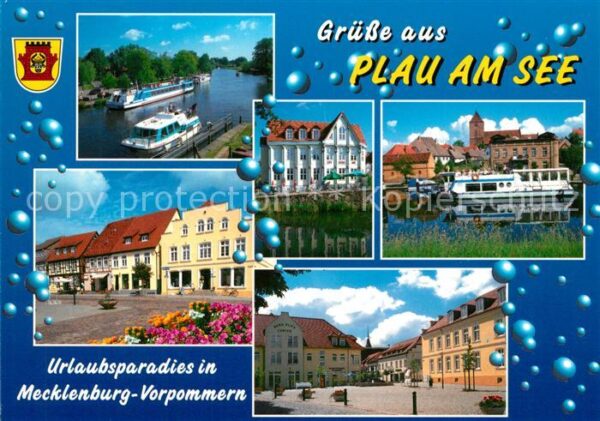 Plau See Marktplatz Hafen  Cafe Restaurant