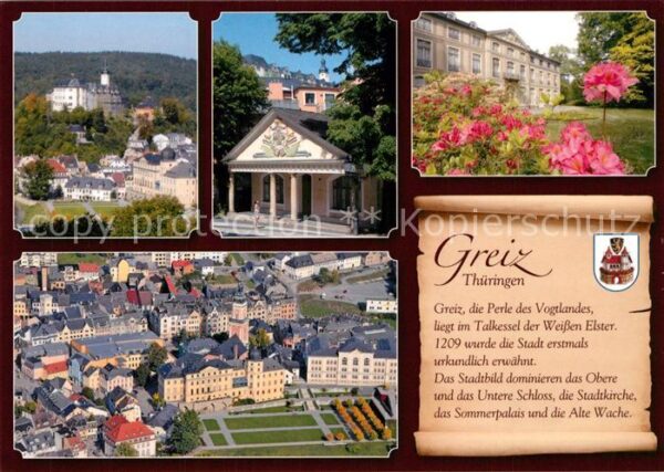 Greiz Thueringen Oberes Schloss Alte Wache Sommerpalais