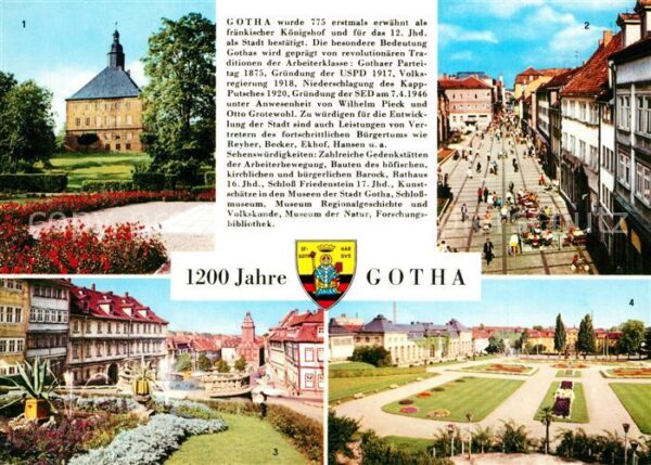 Gotha Thueringen Schloss Friedenstein Neumarkt Erfurter