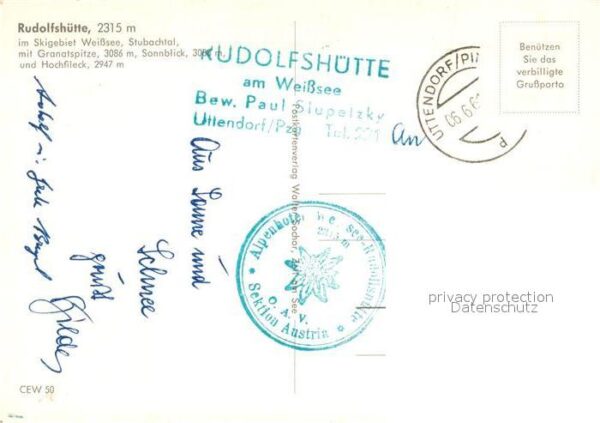 Rudolfshuette Weisssee Winterlandschaft Weißsee Stubachtal Gra – Bild 2