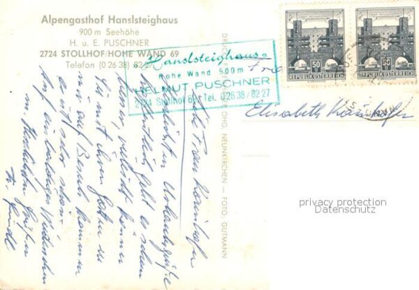 Stollhof Hohe Wand Alpengasthof Handsteighaus – Bild 2