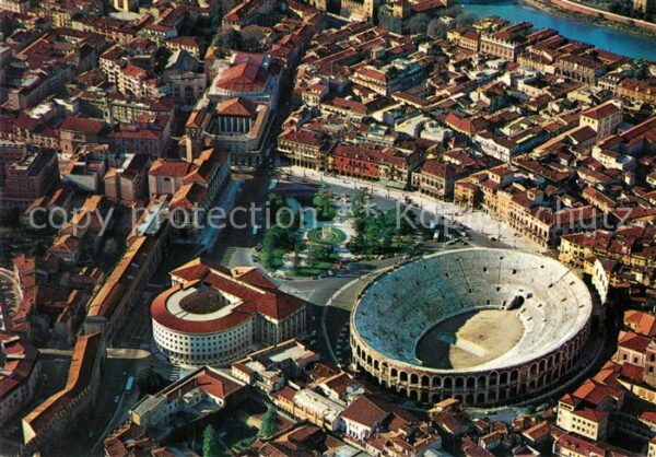 Verona Veneto Fliegeraufnahme Arena