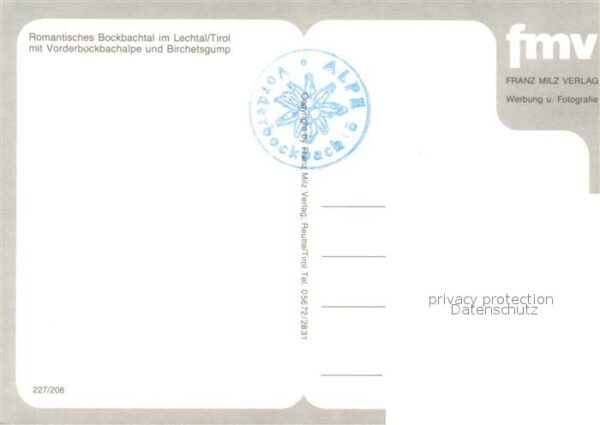 Lechtal Vorderbockbachalpe Birchetsgump – Bild 2
